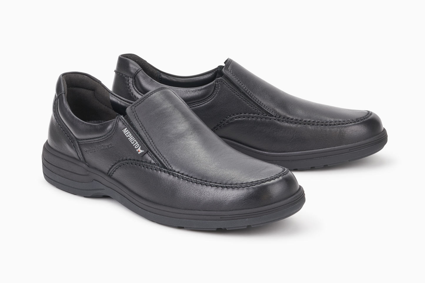 Mocassins Davy Noir hommes Mephisto Belgique Liège Nouvelle Collection Automne Hiver 2023