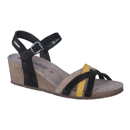 Sandales Mado Noir Combiné femmes Mephisto Belgique Liège