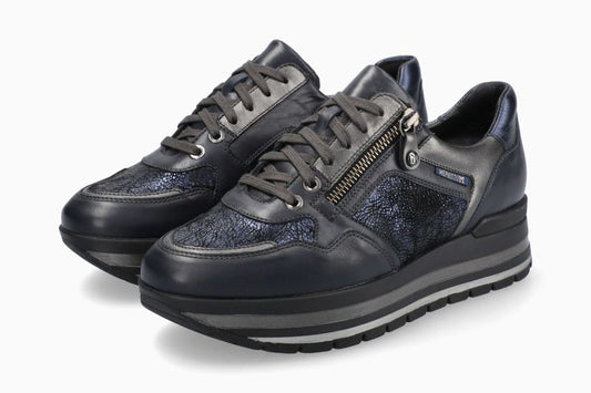 Baskets Panthea Bleu femmes Mephisto Belgique Liège Nouvelle collection automne hiver 2023