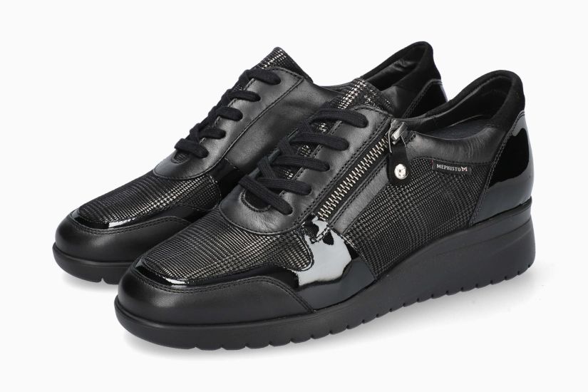 Baskets Iasmina Noir femmes Mephisto Belgique Liège Nouvelle collection automne hiver 2023