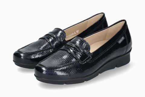Mocassins Diva Bleu Vernis