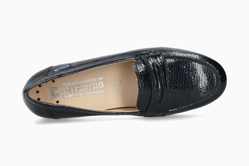 Mocassins Diva Bleu Vernis