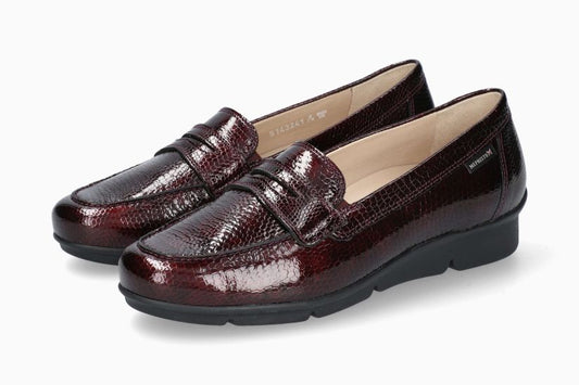 Mocassins Diva Bordeaux femmes Mephisto Belgique Liège Nouvelle collection automne hiver 2023