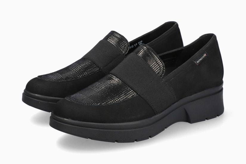 Mocassins Debby Noir femmes Mephisto Belgique Liège Nouvelle collection automne hiver 2023