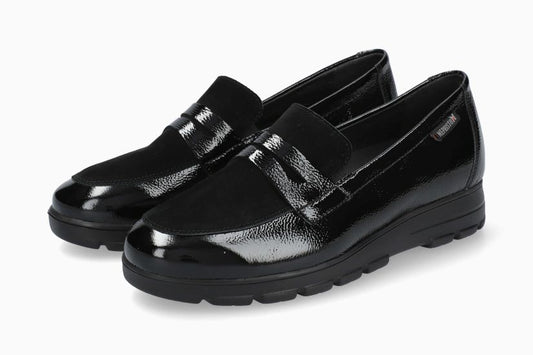 Mocassins Carima Noirs Chaussures femmes Marque Mephisto Shop Nouvelle collection Automne Hiver 2024 Magasins Belgique Liège Eupen