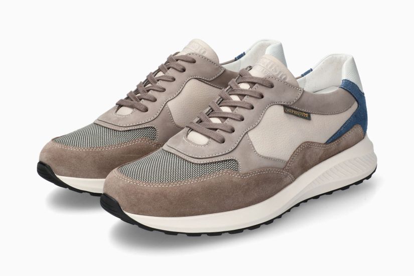 Baskets Driss Gris Chaussures cuir confortable hommes Marque Mephisto Shop Nouvelle collection Printemps/été 2025 Magasins Belgique Liège Eupen
