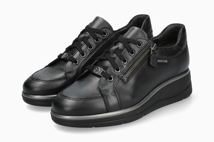 Baskets Pelagia Noir Chaussures femmes Marque Mephisto Shop Nouvelle collection automne hiver 2025 Magasins Belgique Liège Eupen
