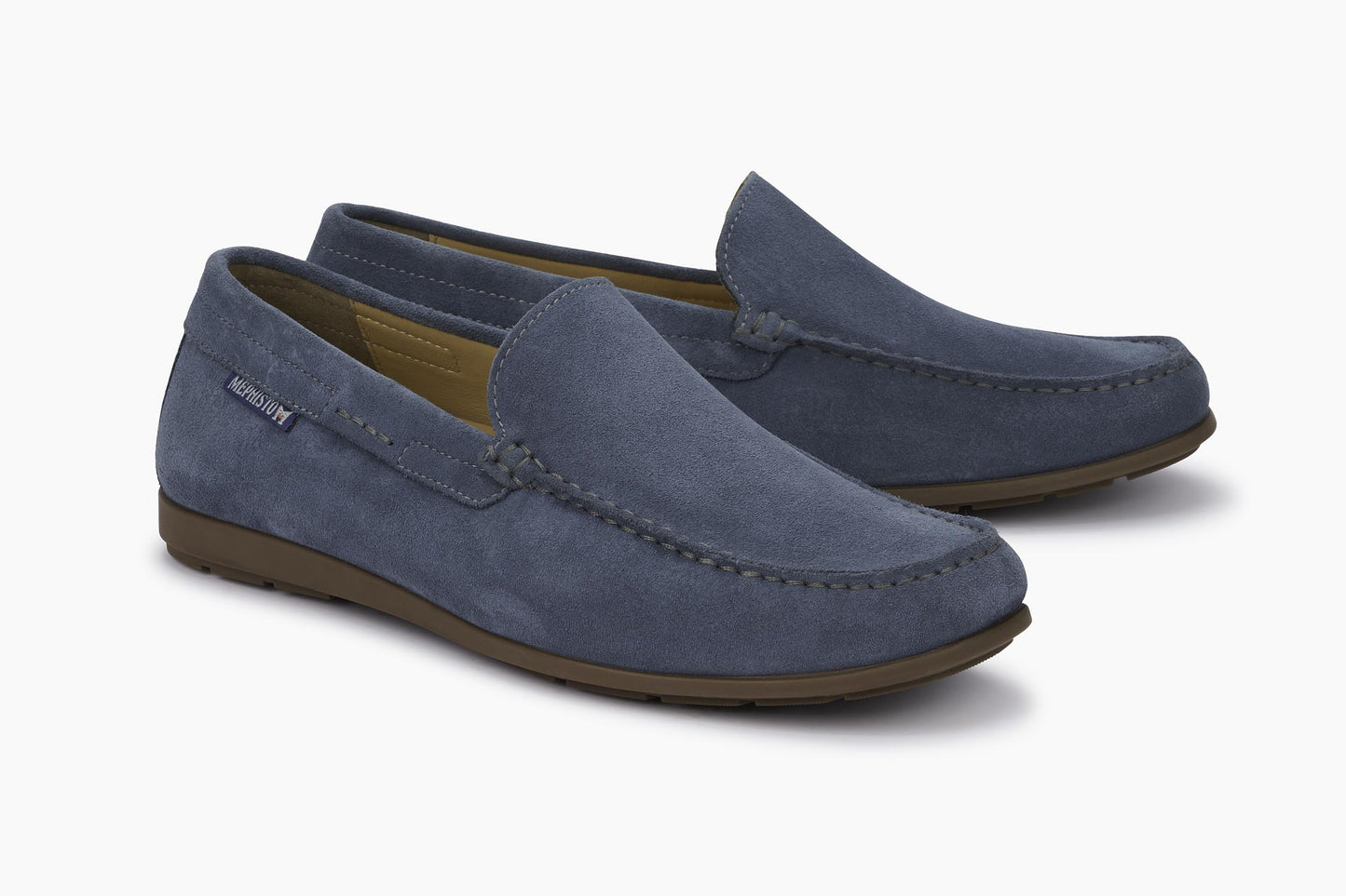 Mocassins Algoras Bleu hommes Mephisto Belgique Liège Eupen Soldes Hiver 2024