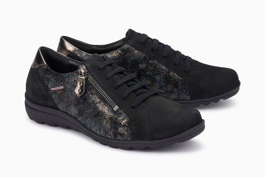Baskets mobils noir femmes Mephisto Belgique