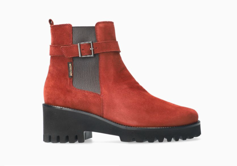 Boots Fauve Rouge