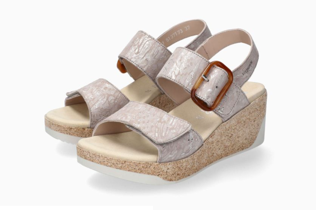 Sandales Giulia Beige Chaussures cuir confortable femmes Marque Mephisto Shop Nouvelle collection Printemps/été 2025 Magasins Belgique Liège Eupen