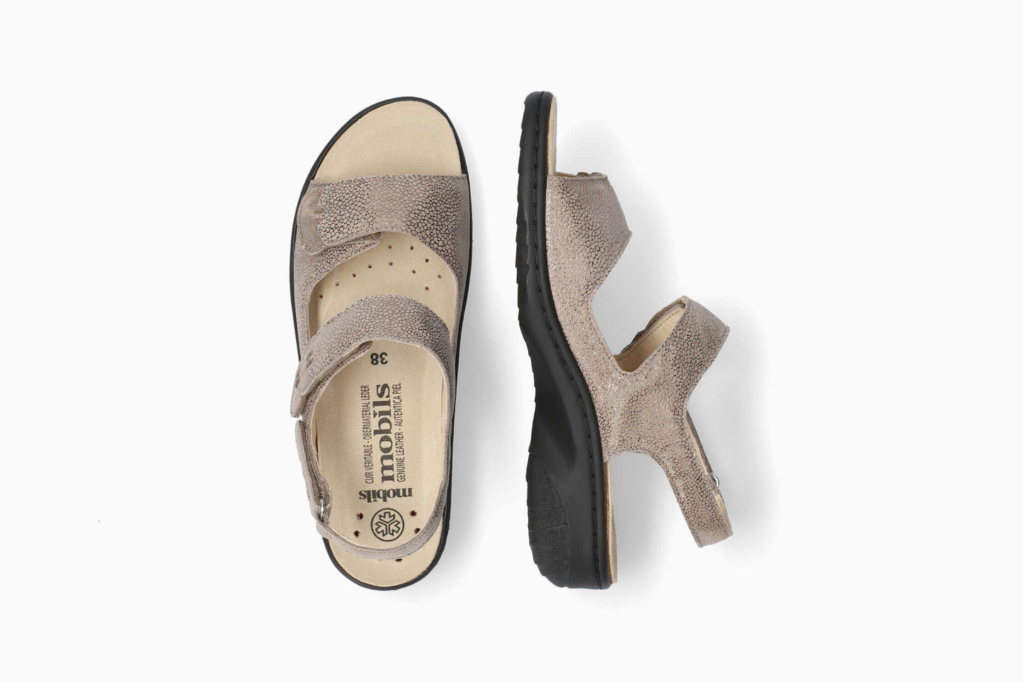 Sandales Mobils Getha Taupe