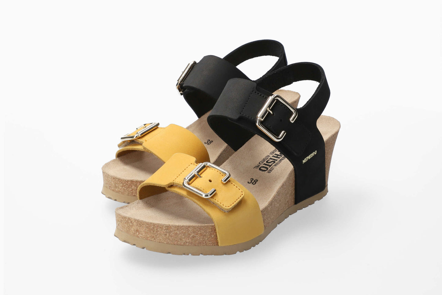 Sandales Lissandra Jaune Chaussures cuir confortable femmes Marque Mephisto Shop Nouvelle collection Printemps/été 2025 Magasins Belgique Liège Eupen