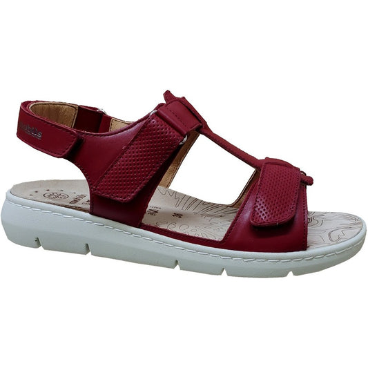 Sandales Cassidie Rouge Chaussures cuir confortable femmes Marque Mephisto Shop Magasins Belgique Liège Eupen