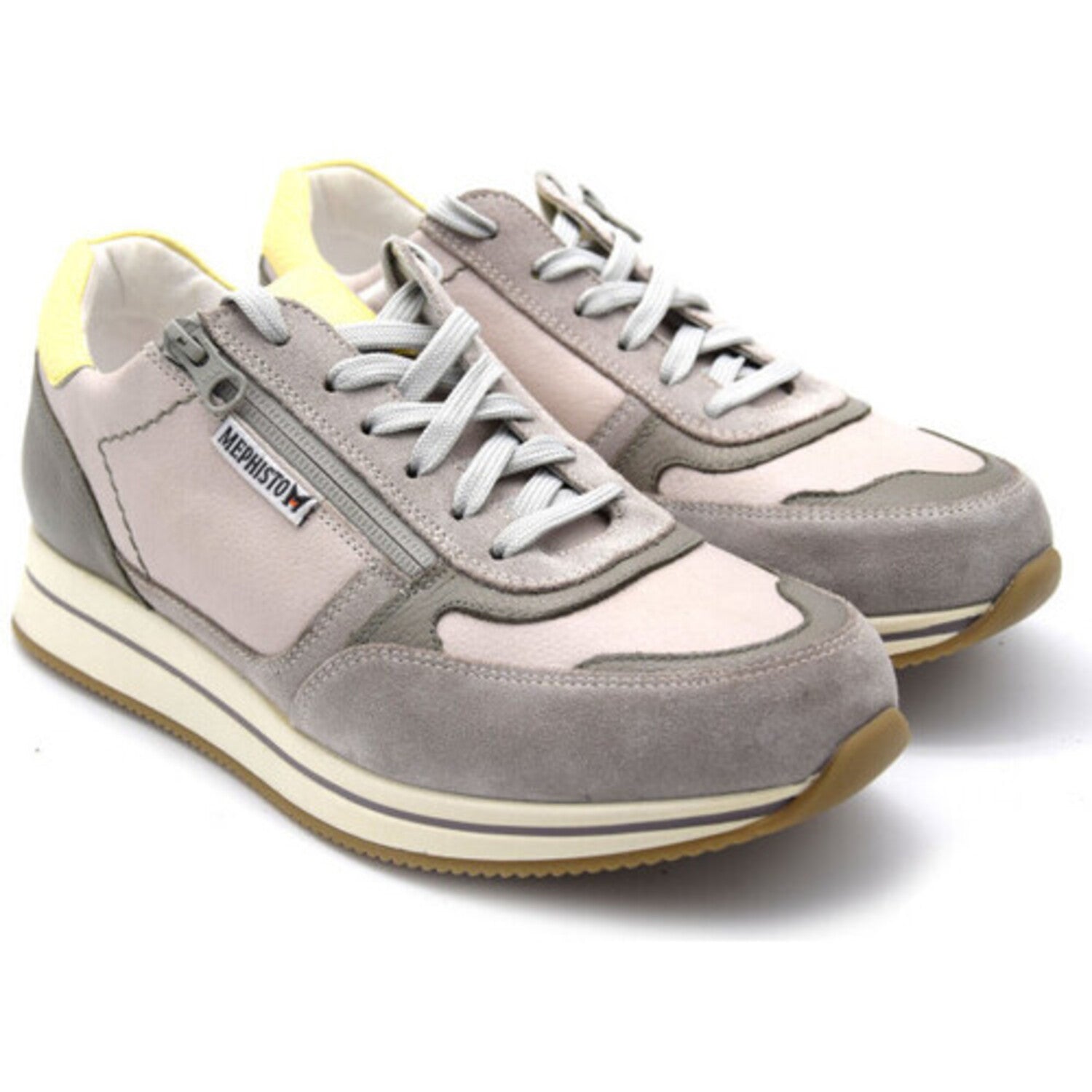 Baskets Gilford Gris Chaussures cuir confortable hommes Marque Mephisto Shop Nouvelle collection Printemps/été 2025 Magasins Belgique Liège Eupen