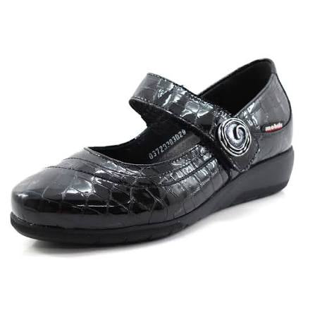 Lamballes Mobils Jessy Noir Vernis Chaussures hommes Marque Mephisto Shop Nouvelle collection automne hiver 2025 Magasins Belgique Liège Eupen