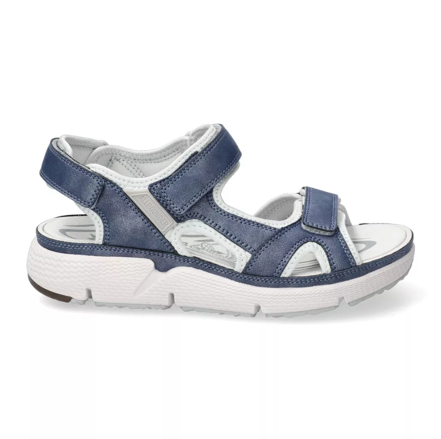 Sandales All Rounder Itsme Bleu Chaussures cuir confortable femmes Marque Mephisto Shop Magasins Belgique Liège Eupen