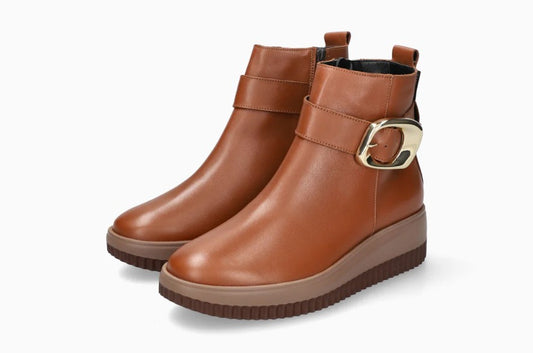 Boots Badia Camel Chaussures femmes Marque Mephisto Shop Nouvelle collection automne hiver 2025 Magasins Belgique Liège Eupen
