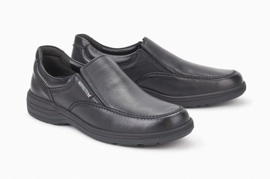 Mocassins Davy Noir hommes Mephisto Belgique Liège Nouvelle Collection Automne Hiver 2023