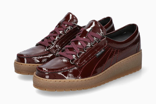 Molières Lady Bordeaux Vernis Chaussures orthopédiques cuir femmes Marque Mephisto France Shop Nouvelle collection automne hiver 2026 Magasins Belgique Liège Eupen