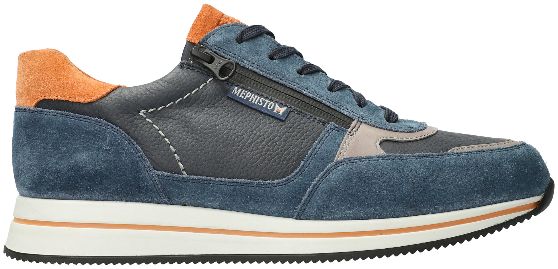 Baskets Gilford Bleu hommes Mephisto Belgique Liège