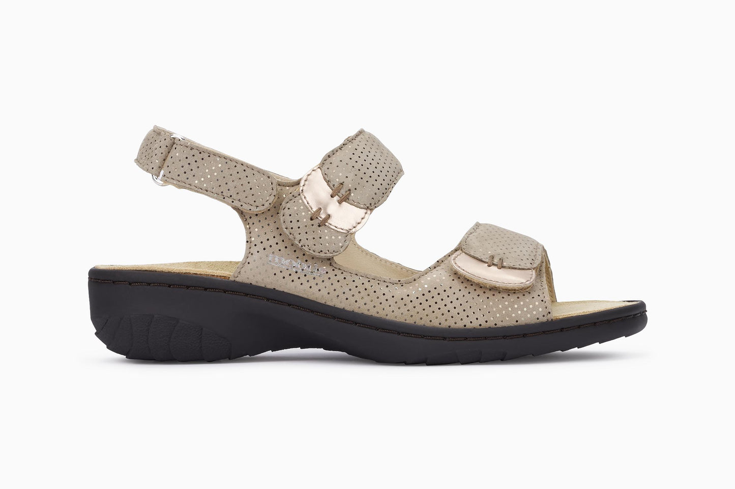 Mobils Getha donkerbeige sandalen