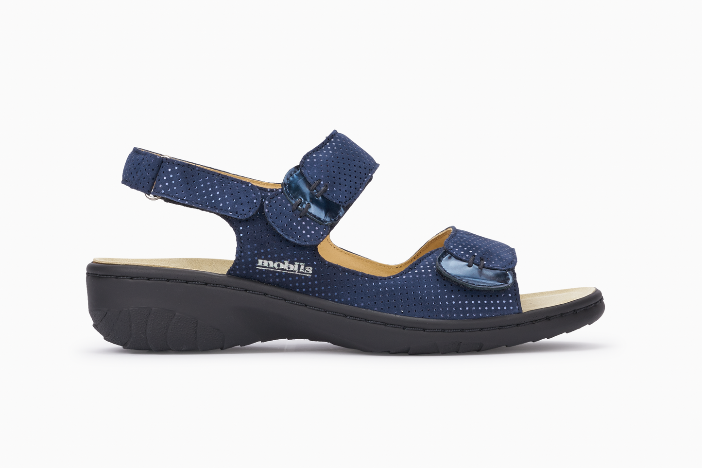 Sandales Mobils Getha Bleu Foncé