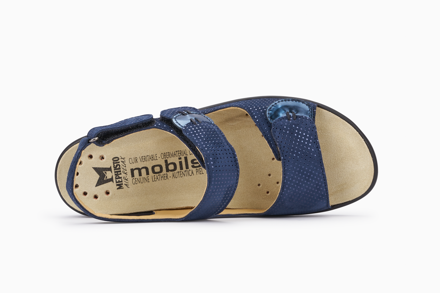 Sandales Mobils Getha Bleu Foncé