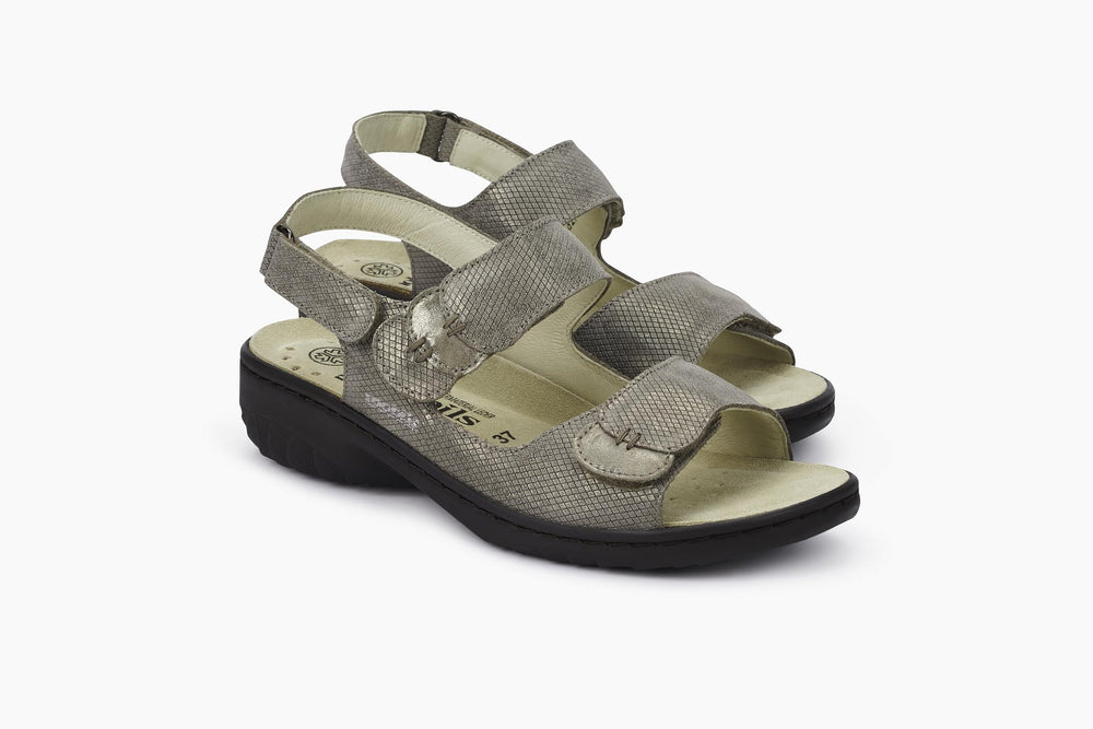 Sandales Mobils Getha Taupe Foncé