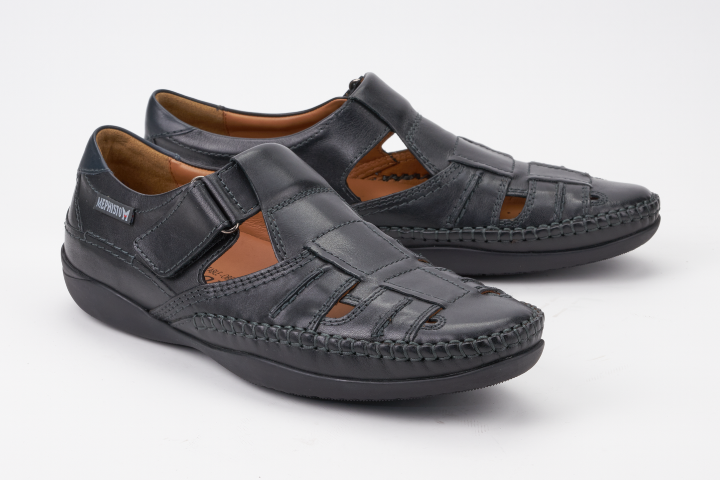 Sandales Ivano Noir hommes Mephisto Belgique Liège