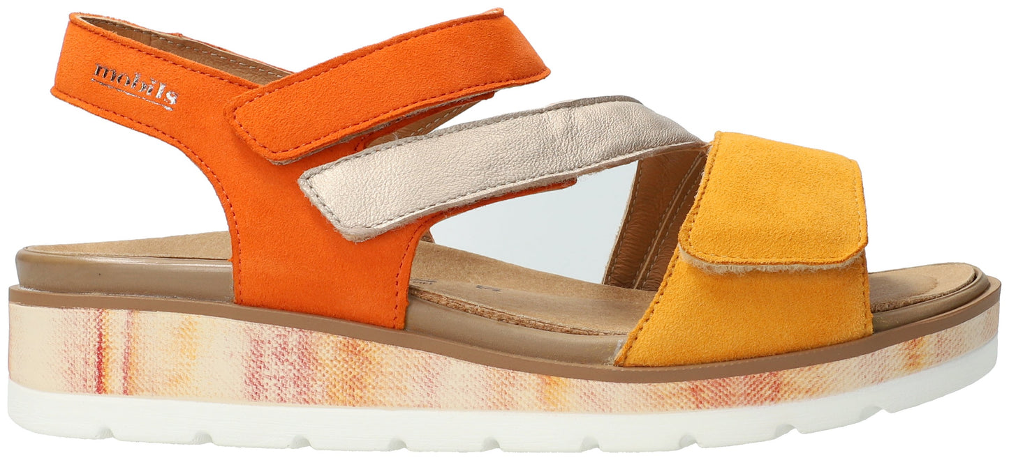 Mobils Meril Orange Sandalen