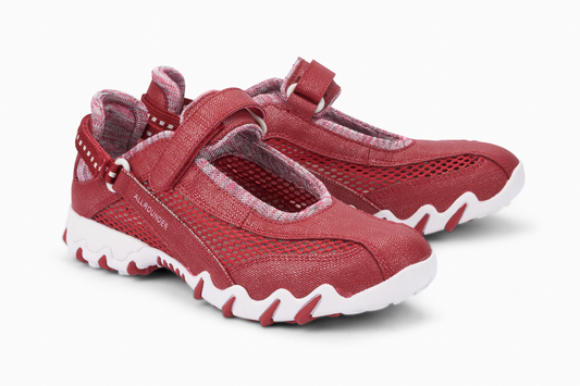 Lamballes All Rounder Niro Rouge Metalisé femmes Mephisto Belgique Liège