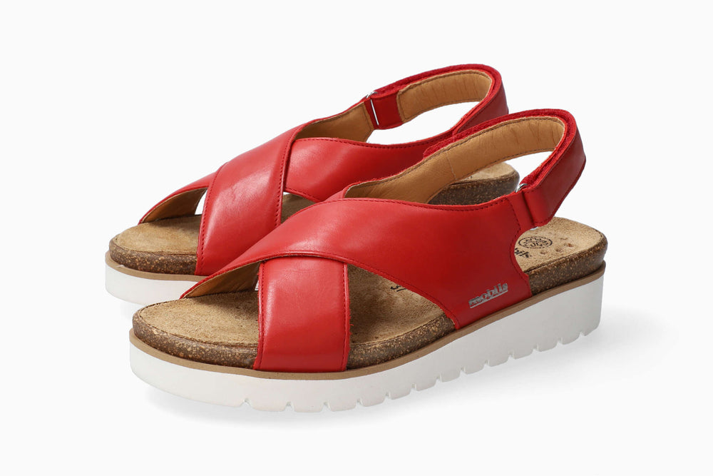Sandales Mobils Tally Rouge