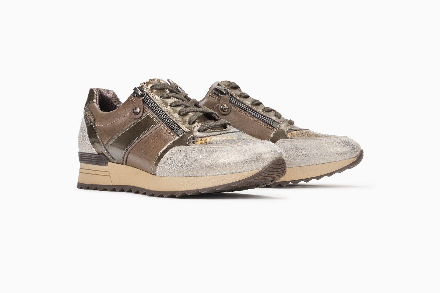 Toscana-Turnschuhe in Taupe