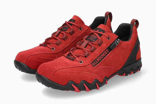 Baskets All Rounder Nizar-Tex Rouge Chaussures femmes Marque Mephisto Shop Nouvelle collection automne hiver 2025 Magasins Belgique Liège Eupen