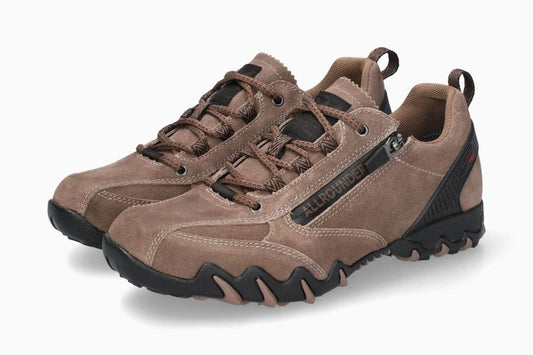 Baskets All Rounder Nizar-Tex Taupe Chaussures femmes Marque Mephisto Shop Nouvelle collection automne hiver 2025 Magasins Belgique Liège Eupen