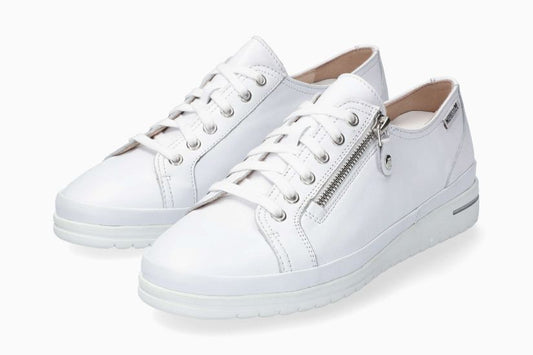 Baskets June Blanc Chaussures femmes Marque Mephisto Shop Nouvelle collection printemps été 2024 Magasins Belgique Liège Eupen