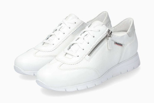 Baskets Mobils Donia Blanc Chaussures femmes Marque Mephisto Shop Nouvelle collection printemps été 2024 Magasins Belgique Liège Eupen 