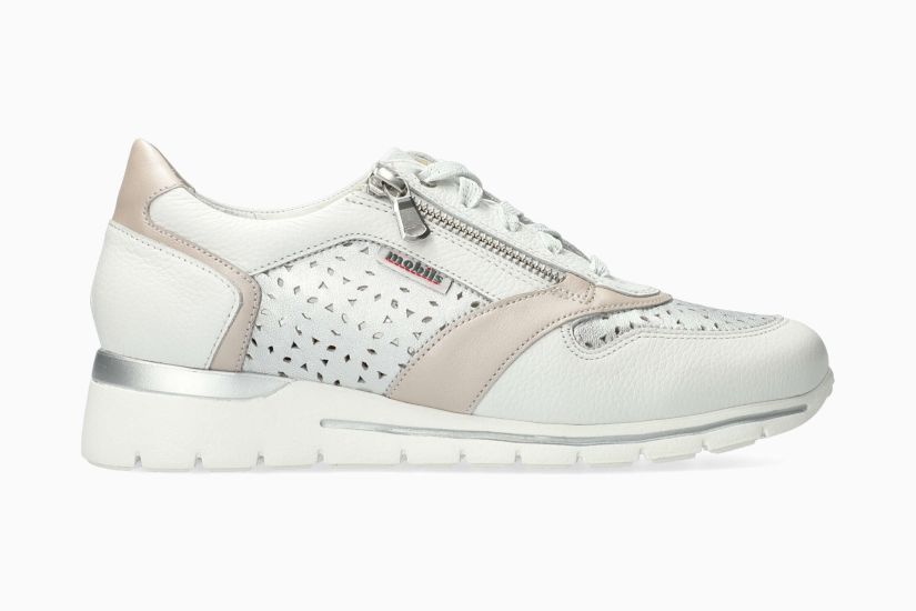 Mobils Ereen witte gecombineerde sneakers