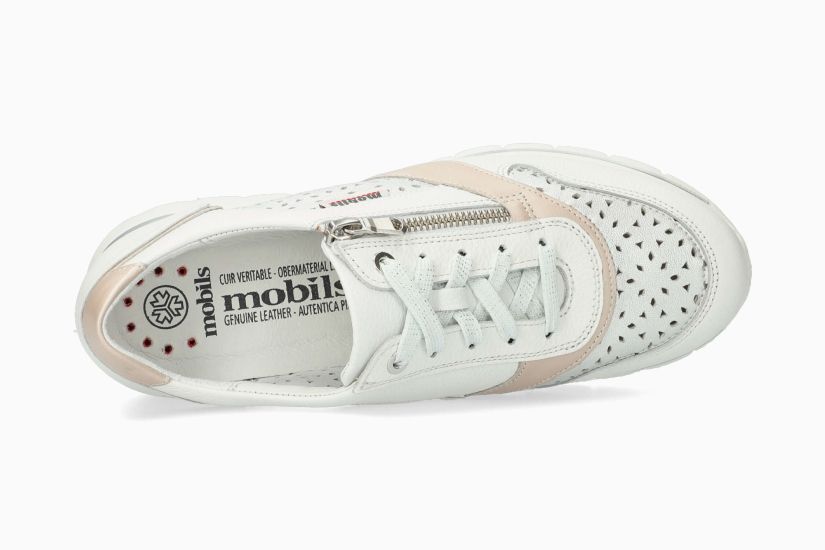 Mobils Ereen witte gecombineerde sneakers