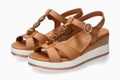 Seline Camel Sandalen
