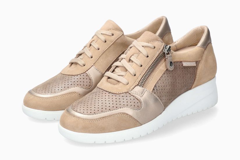 Baskets Iasmina Beige chaussures femmes Marque Mephisto Magasin Belgique Liège Eupen Nouvelle collection printemps été 2024