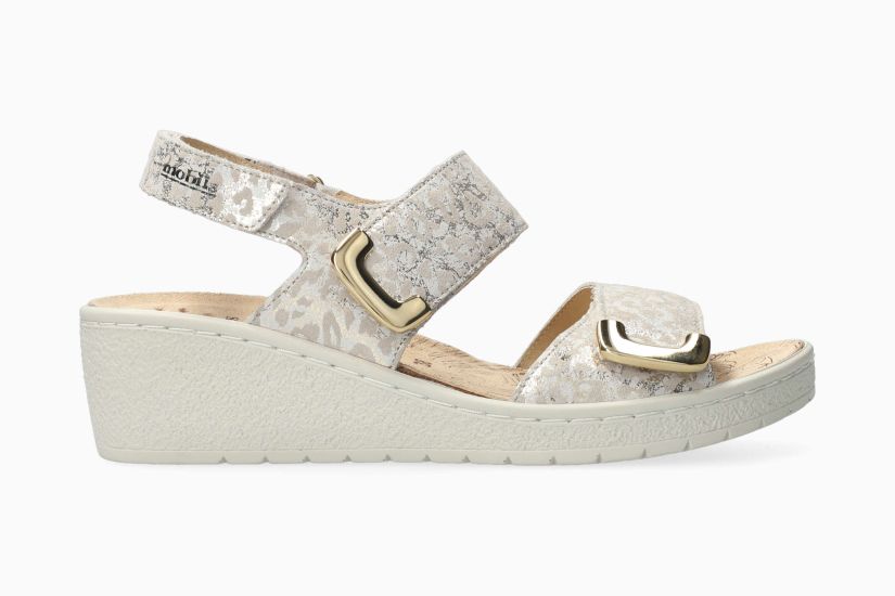 Mobils Pam Chic beige kombinierte Sandalen