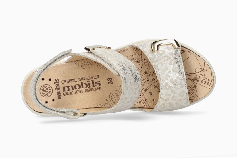 Mobils Pam Chic beige kombinierte Sandalen