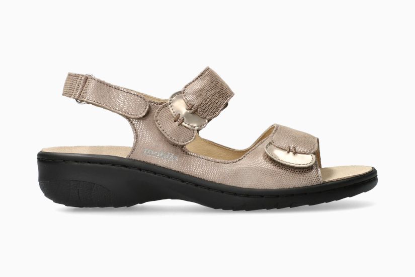 Mobils Getha licht taupe sandalen