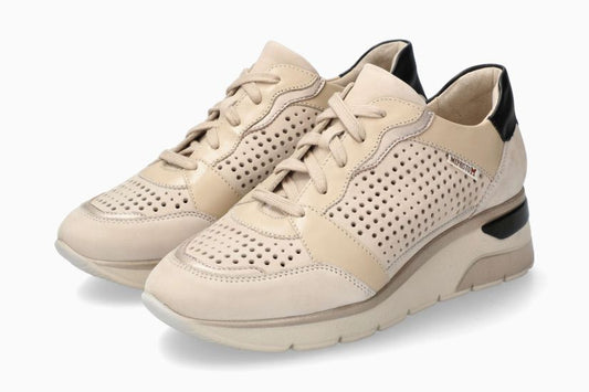 Baskets Eline Beige chaussures femmes Marque Mephisto Magasin Belgique Liège eupen  Nouvelle collection printemps été 2024