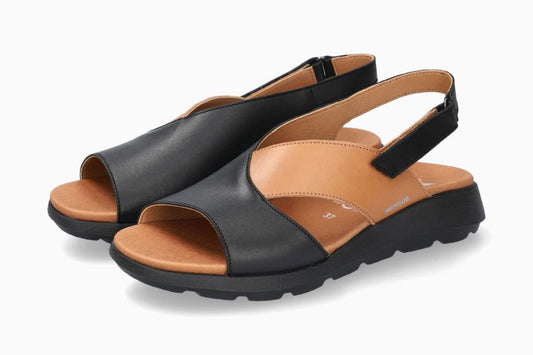 Sandales Tomazia Noir femmes Mephisto Belgique Liège Eupen Nouvelle collection printemps été 2024