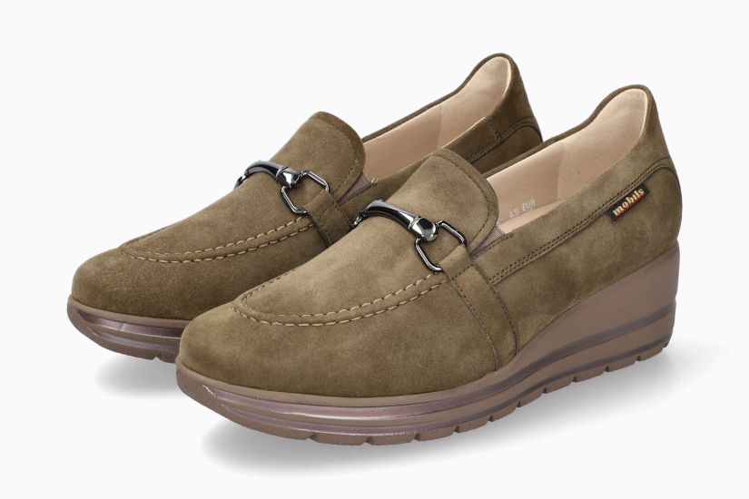Mobils Adelia Khaki Mokassins 