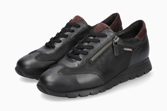 Baskets Mobils Donia Noir Chaussures femmes Marque Mephisto Shop Nouvelle collection automne hiver 2025 Magasins Belgique Liège Eupen