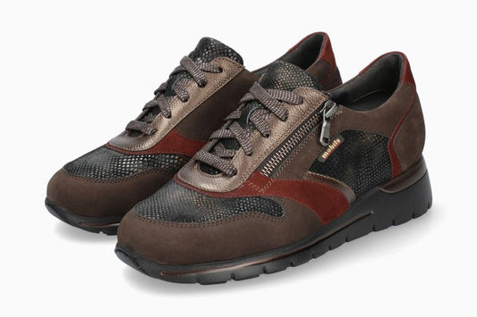 Baskets Mobils Ereen Brun Chaussures femmes Marque Mephisto Shop Nouvelle collection automne hiver 2024 Magasins Belgique Liège Eupen